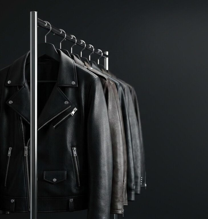 leather jackets on rack 202606301713